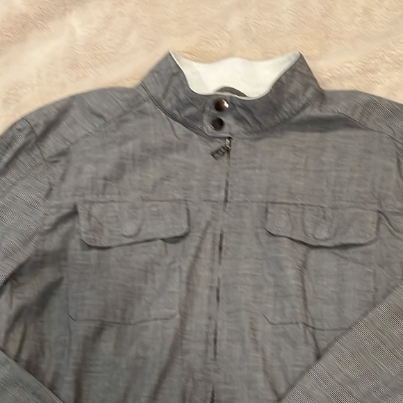 Mens XL 95% cotton gray jacket spring - Picture 3 of 9